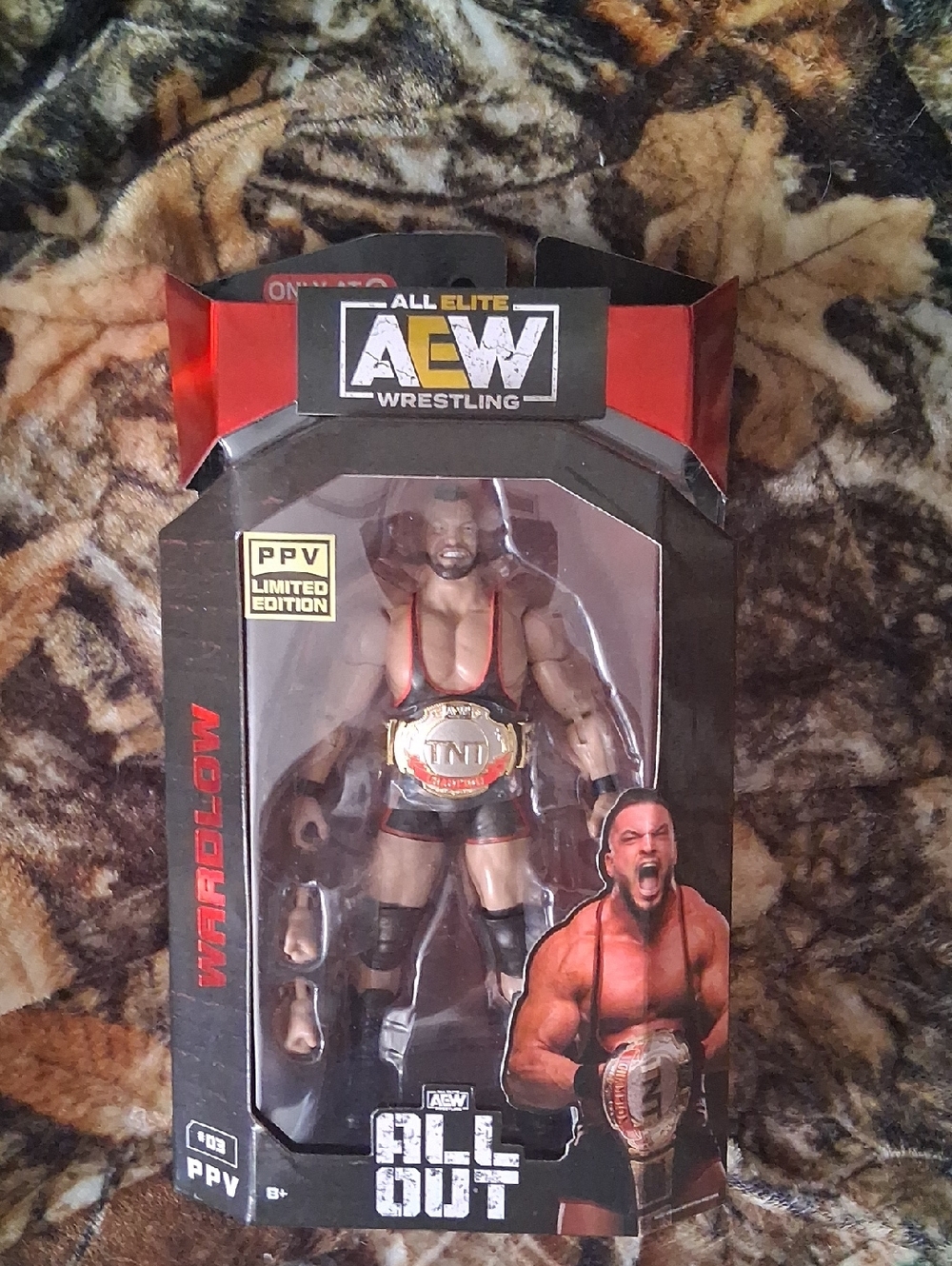 AEW All Elite Wrestling Wardlow Action Figure - Black & Red